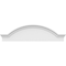 Ekena Millwork Segment Arch W/ Flankers Smooth Architectural Grade PVC Pediment, 50"W x 13-1/2"H x 2-1/2"P PEDPS050X135SGF00 - alternate 4